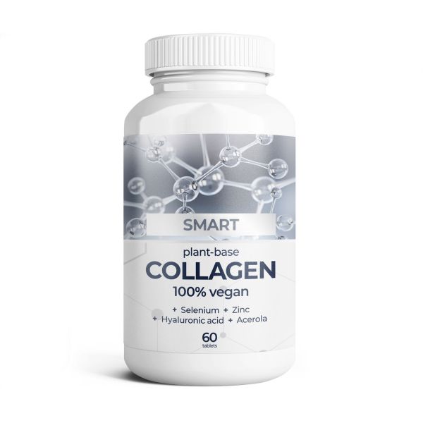 SMART COLLAGEN auf pflanzlicher Basis 100% vegan - für Haut, Gelenke und Knochen 60 Tabletten