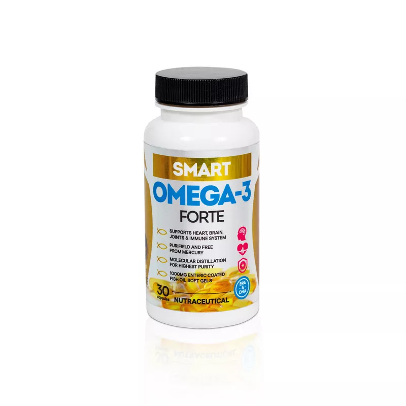 Smart Omega-3 Forte Fischöl (30 Kapseln)