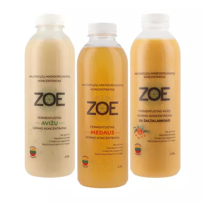 3er-Set Zoe-Konzentrate (3x 0,75) - fermentierte Bio-Getränkekonzentrate